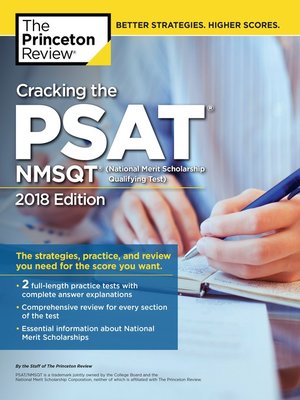 cover image of Cracking the PSAT/NMSQT with 2 Practice Tests, 2018 Edition